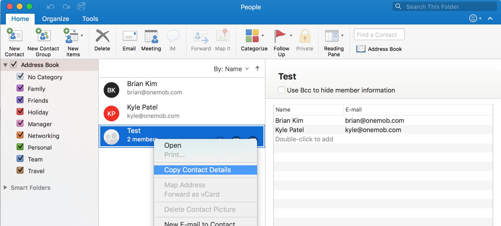 export contacts from outlook for mac to excel